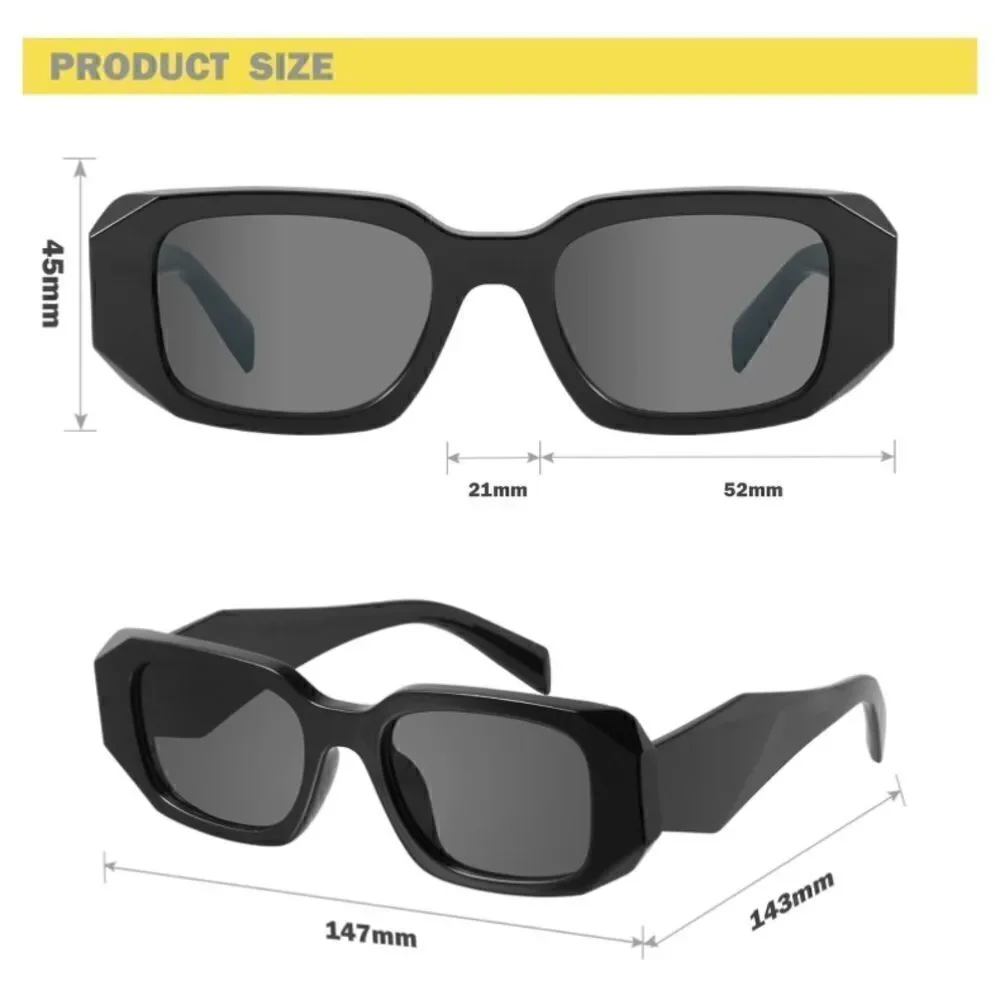 Trendy rectangle triangle Sunglasses